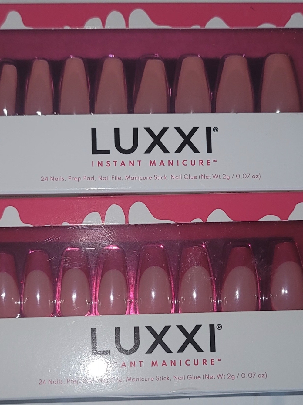 Nude Pink Instant Manicure - Press-On Nails (24 Pack) X2